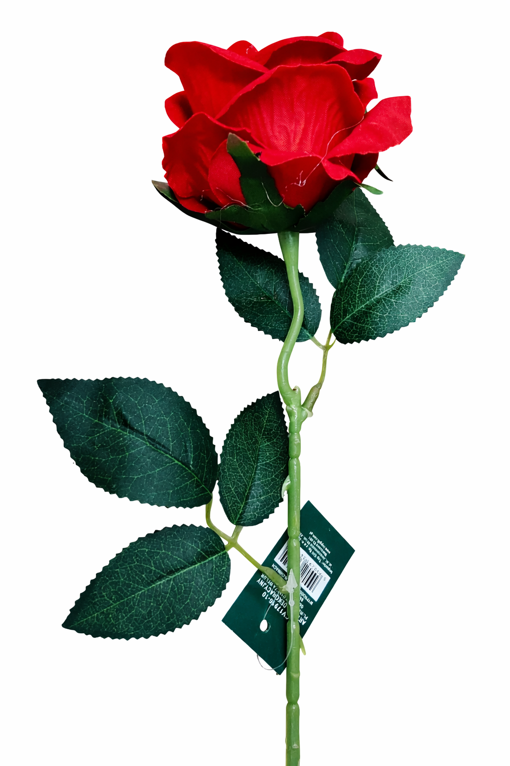 Róża welurowa czerwona – 51 cm - obrazek 2