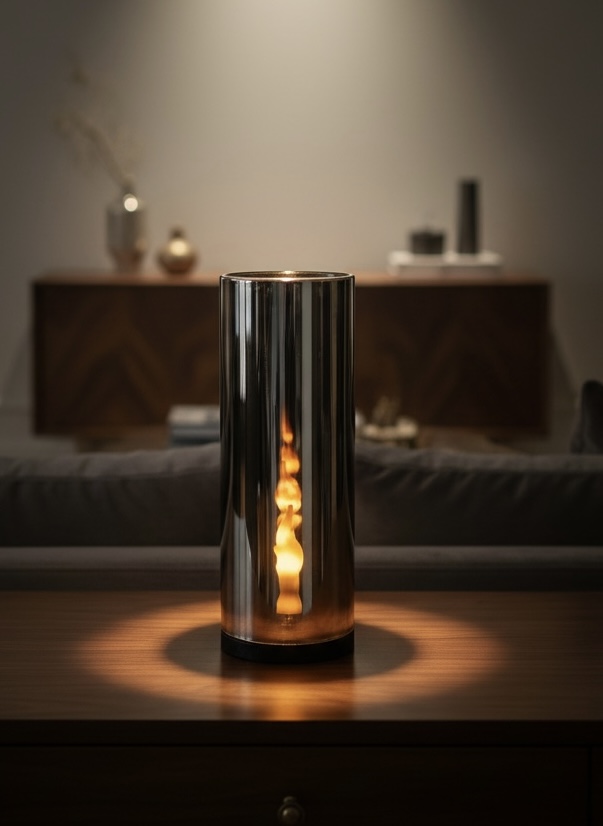 Świeca LUSTRO 3D z efektem płomienia – 15 cm