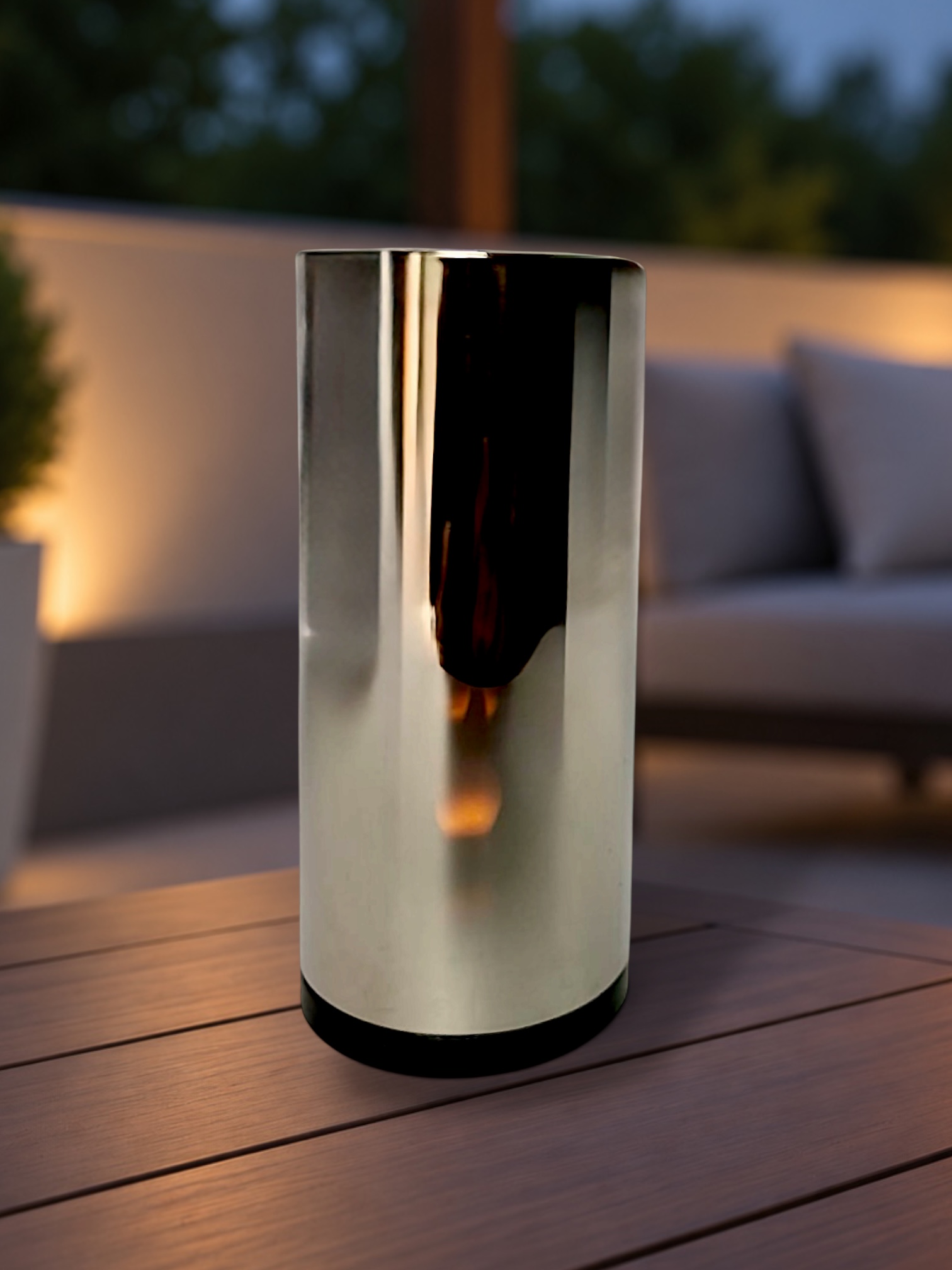 Świeca LUSTRO 3D z realistycznym efektem płomienia – 13 cm